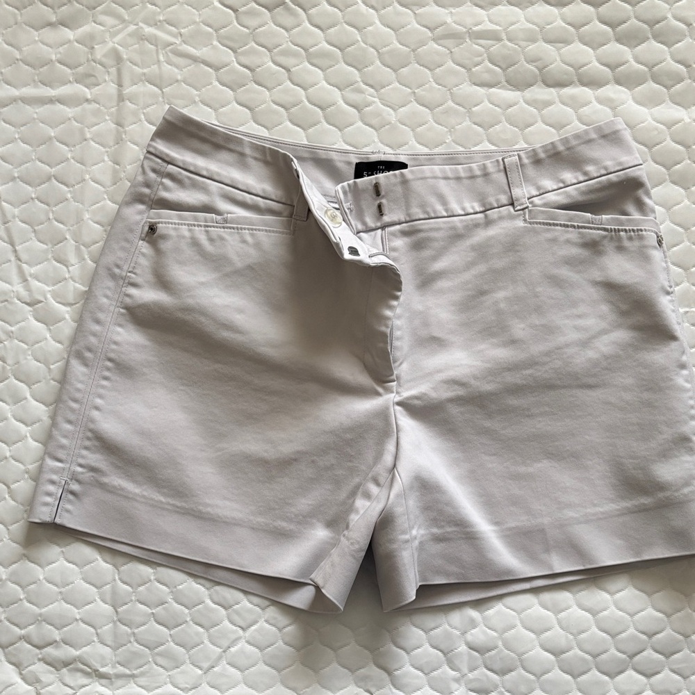 White House Black Market Light Gray Tailored Women's Shorts